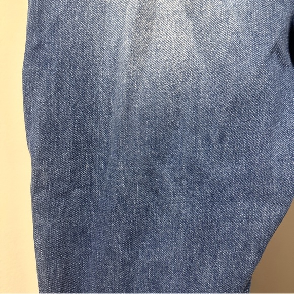 D. Jeans Straight Leg Cuffed Ankle Jeans Medium Wash Whiskered Plus Size 16 - Picture 7 of 14